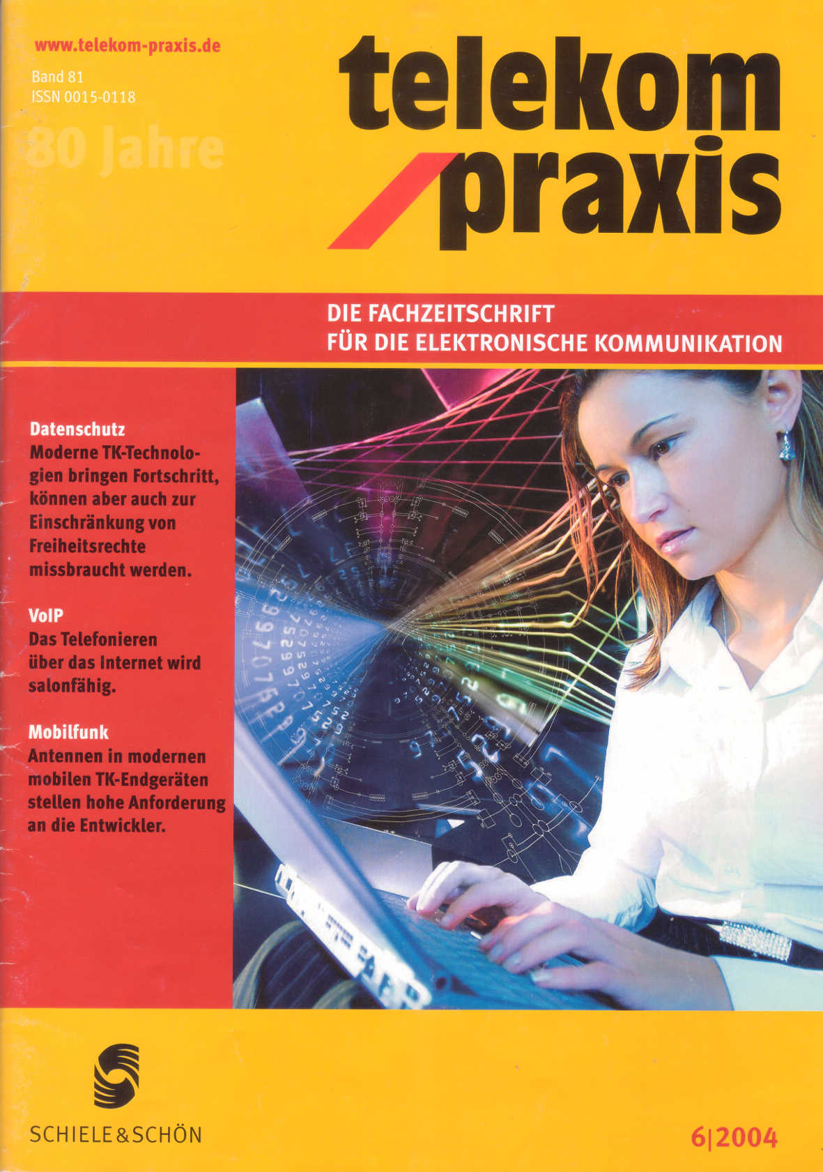 telekom praxis, Ausgabe 6/2004, Fachverlag Schiele und Schön, Berlin, ISSN: 0015-0118